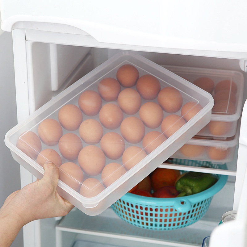 Hộp để trứng khay 24 ô tiện dụng VIỆT NHẬT 6786 - Khay bảo quản trứng có lắp đậy hàng cao cấp (KTVN)