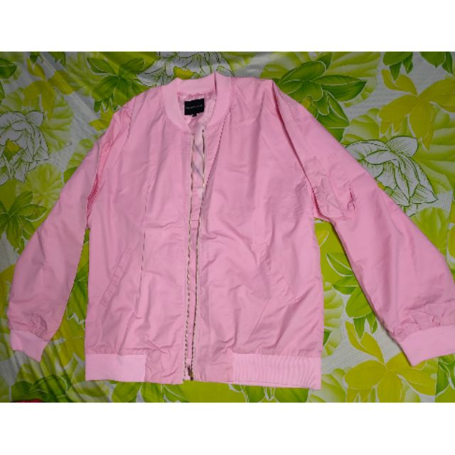 Áo khoác bomber hồng XXL
