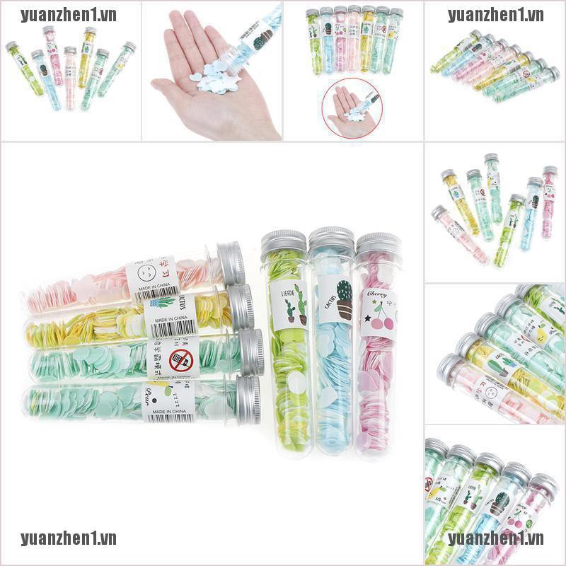 【YUANZHEN1】Portable soap tube paper travel washing slice sheets hand bath scen