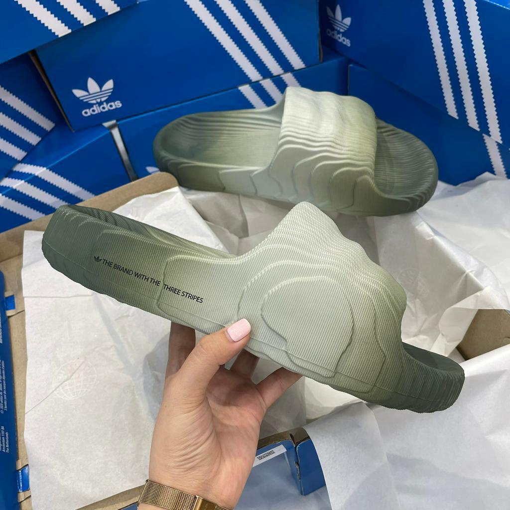 [CHÍNH HÃNG] DÉP ADIDAS 22 - BẬC THANG * XANH XÚP LƠ - LOANG *