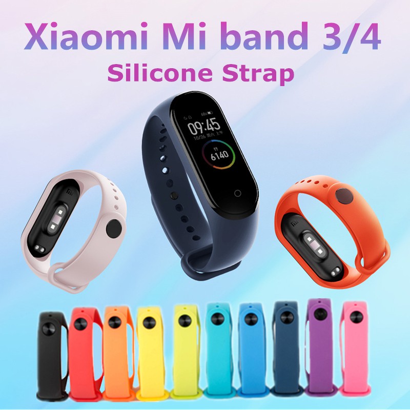 Vòng đeo tay bằng silicon cho Xiaomi Mi Band 4 Band 3