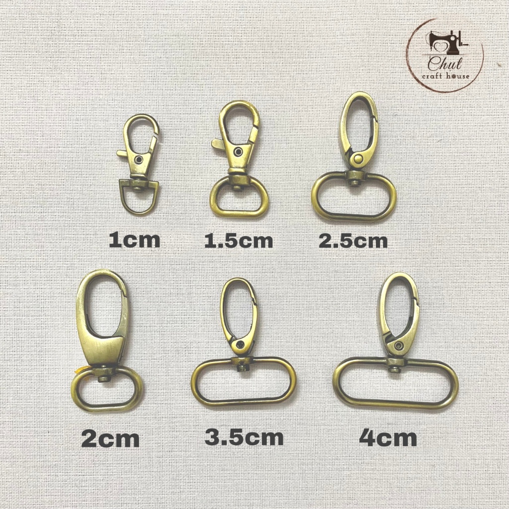 [Giá xưởng - Đủ size] Khoen móc càng cua - Đồng atimon cao cấp