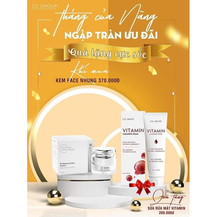 ❤️Kem dưỡng trắng da mặt kem face dưỡng trắng❤️(khi mua 1 sp sẽ được tặng 1 cây son)