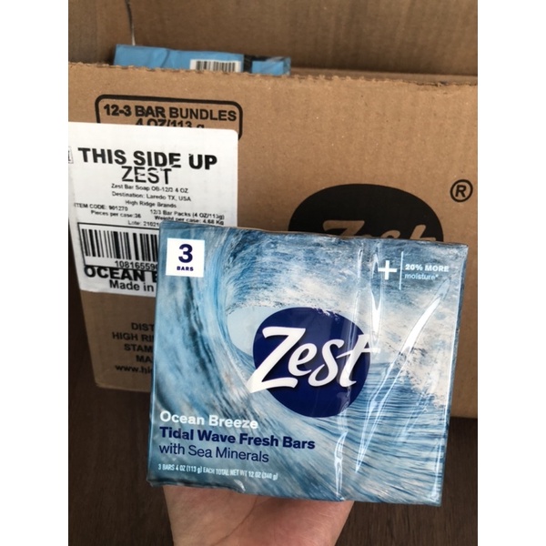 Xà phòng cục Zest 113g hàng nhập mỹ