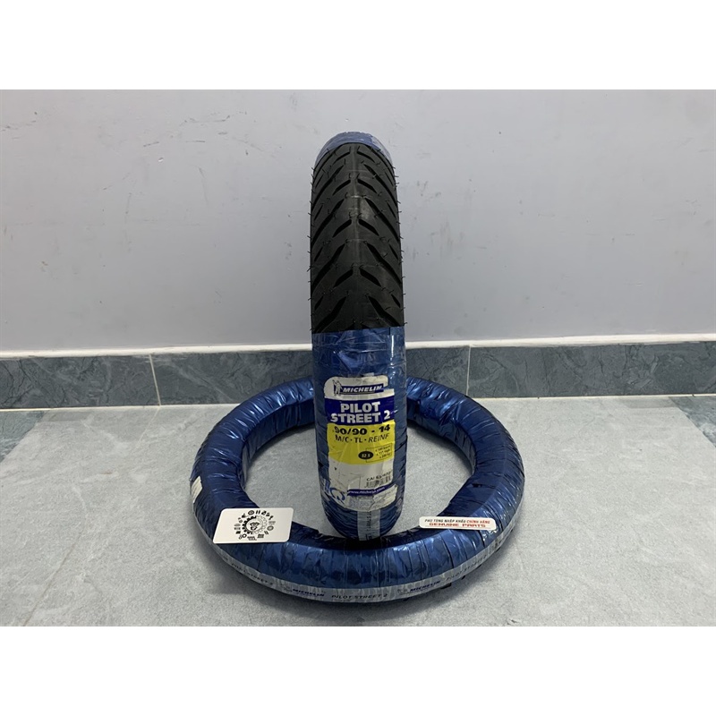 Vỏ lốp xe MICHELIN PILOT STREET 2 Không ruột size 14, 17 inch