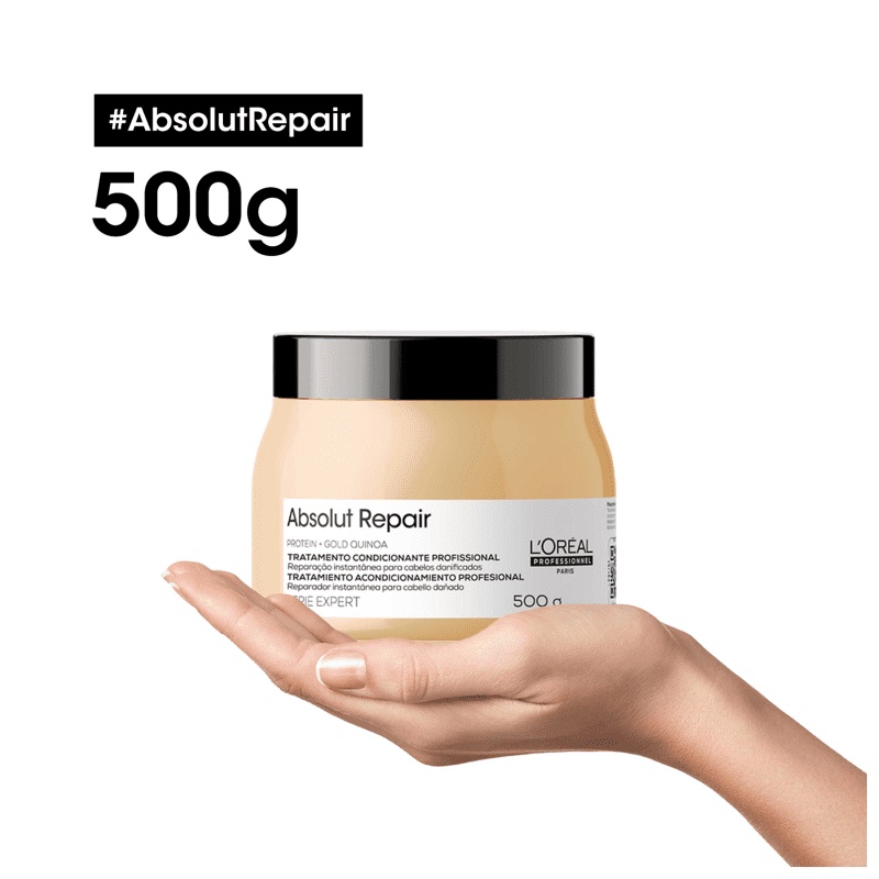 (CHÍNH HÃNG) HẤP DẦU DIÊM MẠCH L'OREAL SERIE EXPERT ABSOLUT REPAIR PROFESSIONAL MASK PHỤC HỒI MỀM MƯỢT TÓC