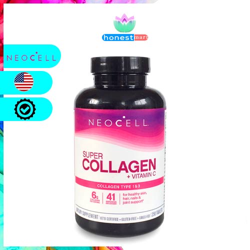 Bổ sung colllagen Super Neocell Collagen 1&3 + Vitamin C 250 viên