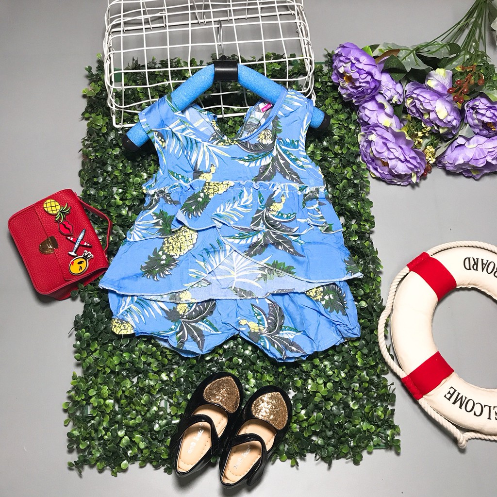 SET ÁO SÁT NÁCH HOA QUẢ BÉ GÁI SIZE 8-18KG
