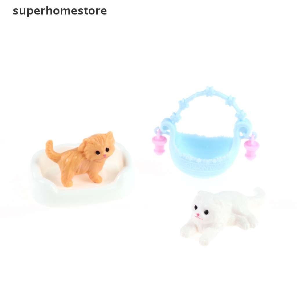 Mô Hình Mèo Dễ Thương Cho Nhà Búp Bê Barbie