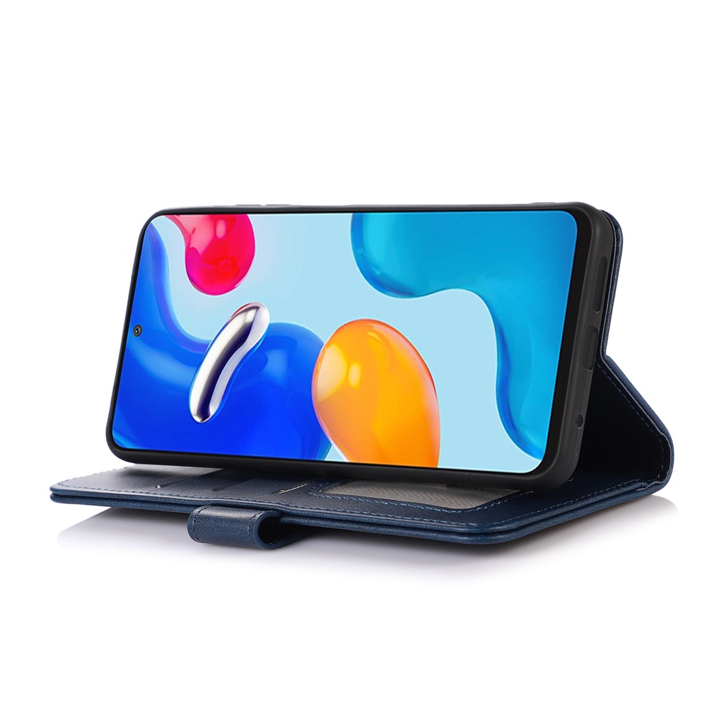 Oppo Reno 10 Pro + 5G A18 A38 A98 A78 Reno 8T 8/8 Pro 8z 7/7Z A58 A96/A76 A74/A95 Bao Da Bò Điện Thoại Nắp Lật Kèm Ví Vỏ