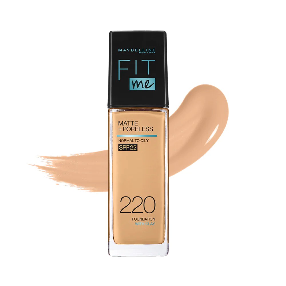 Kem Nền Mịn Nhẹ Kiềm Dầu Chống Nắng Fit Me Maybelline New York Matte SPF 22 30ml - Mỹ Chính Hãng