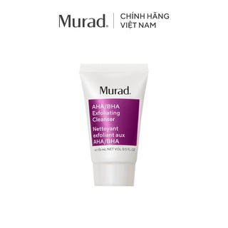 Sữa rửa mặt tẩy da chết AHA/BHA Exfoliating Cleanser 15ml