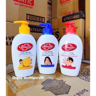 Nước rửa tay LIFEBUOY Bảo Vệ Vượt Trội, Chăm Sóc Da Tay, Làm Bếp Chanh 180g (xanh)