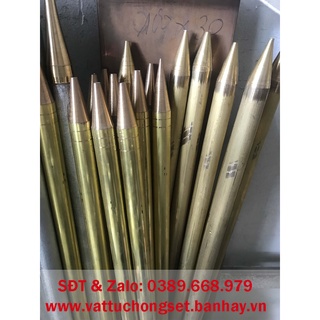 Kim thu sét đồng vàng Phi 16 dài 1 mét