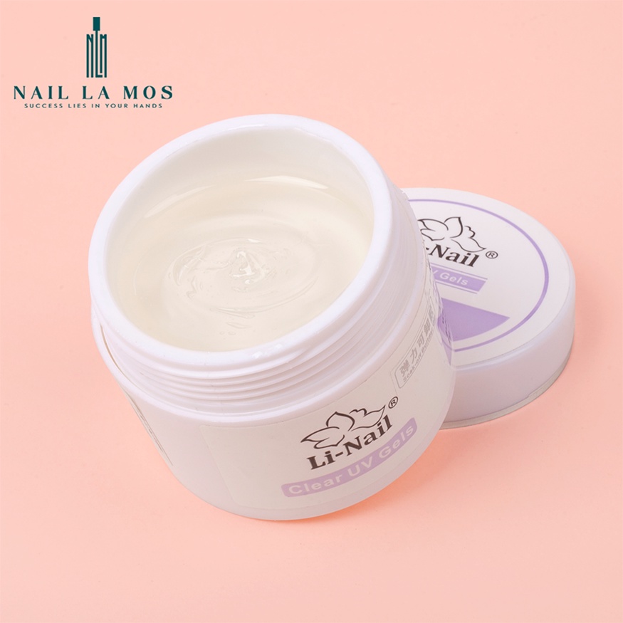 Gel đắp móng Li-nail chính hãng đậm đặc không nóng, màu trong suốt (65g)