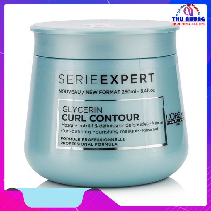 Hấp dầu L'oreal Glycerin Curl Contour dành cho tóc uốn xoăn 250ml
