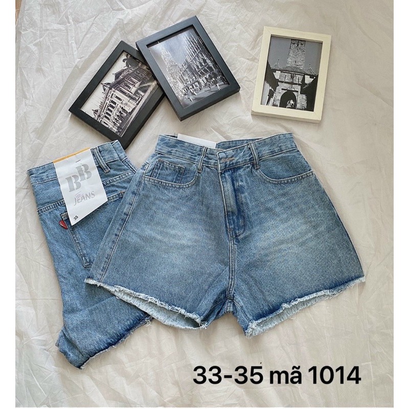 Quần short Jeans Nữ trơn bigsize 33 đến 35 Ms 1014