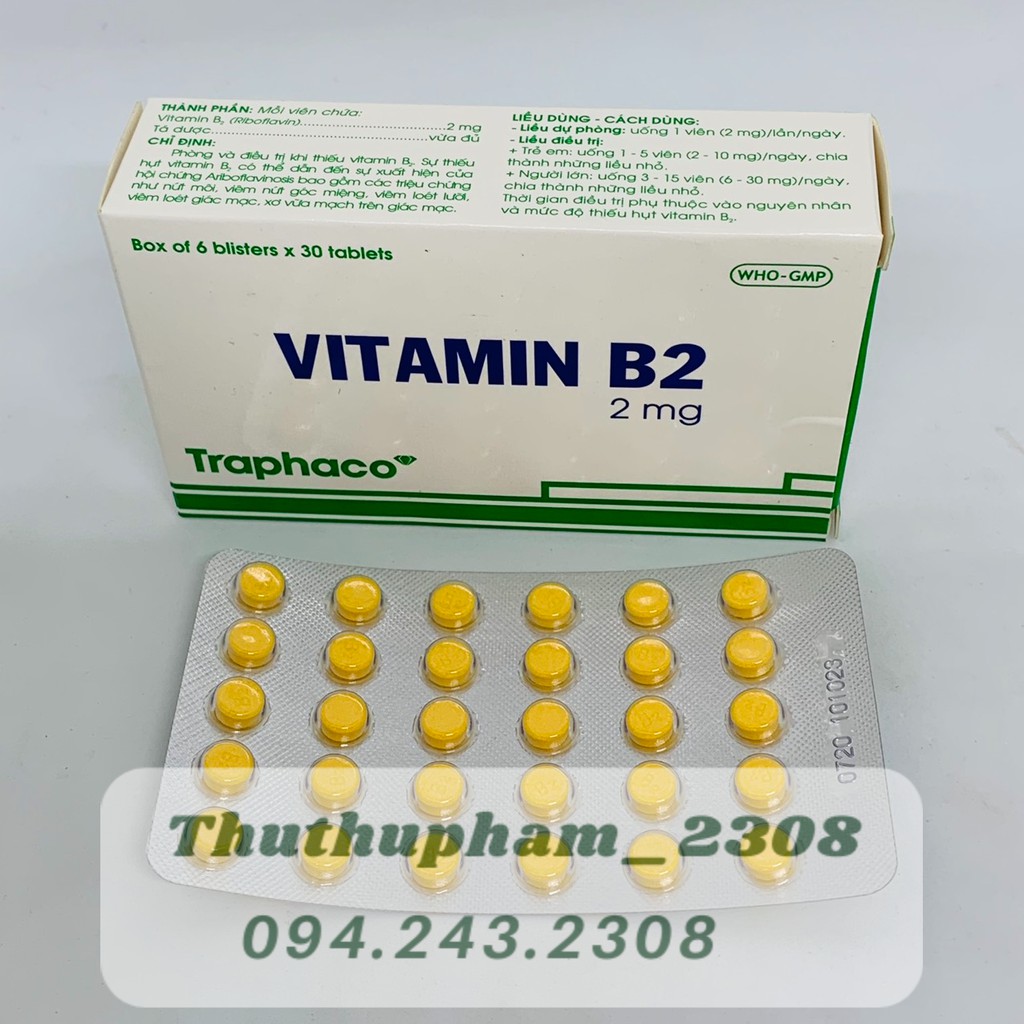 Vitamin B2 2mg Traphaco