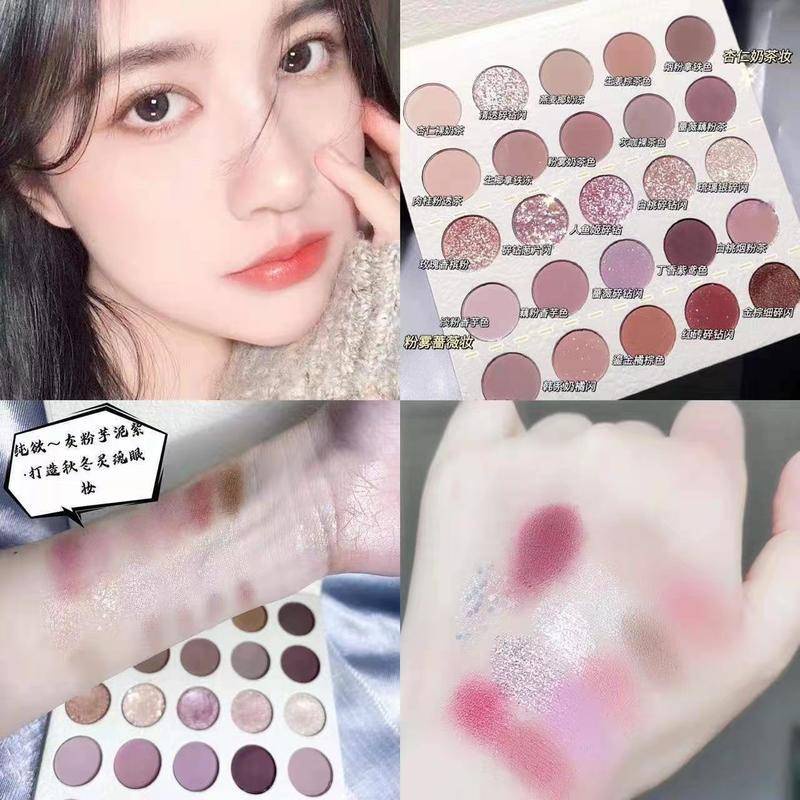 Bảng Phấn Mắt Dikalu 25 Màu Sắc Ánh Nhũ Lấp Lánh Thời Trang