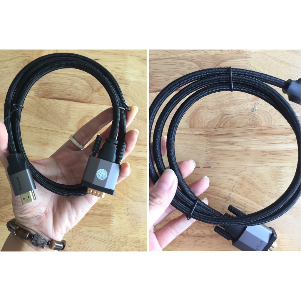 Cáp HDMI to VGA 1m thương hiệu Baseus