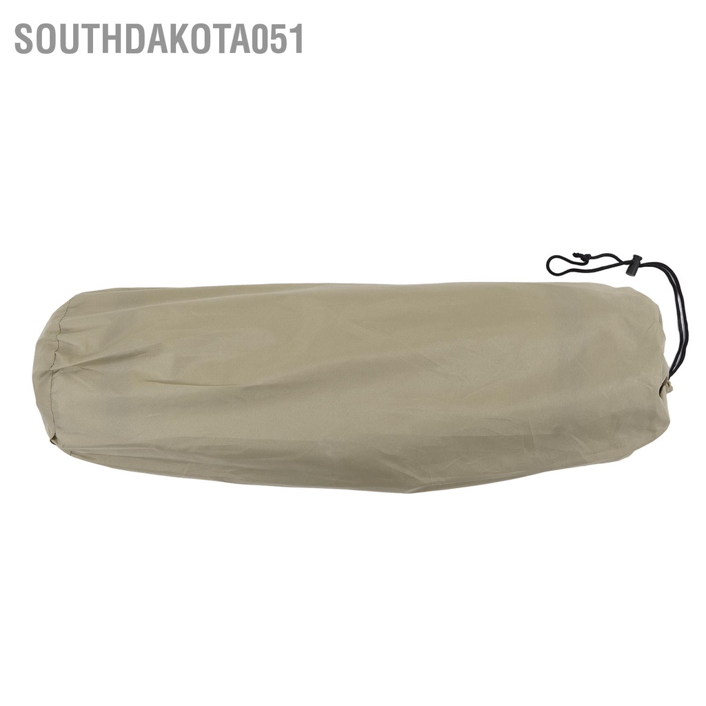 Southdakota051 Đệm ngủ Kaki tự thổi phồng không thấm nước Nệm cắm trại Polyester Pongee dày bền để ngoài trời