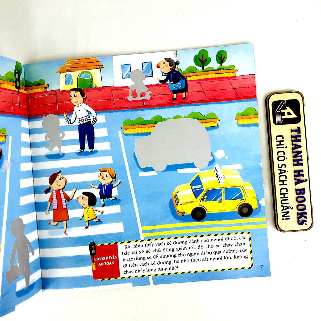 Sách - Sticker Kỹ năng an toàn cho bé - lẻ tùy chọn  với gần 500 sticker