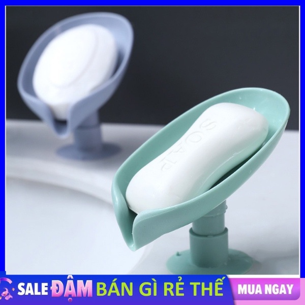 Kệ Xà Phòng dán Tường Có Thể Thoát Nước hình lá sen Trong Phòng Tắm