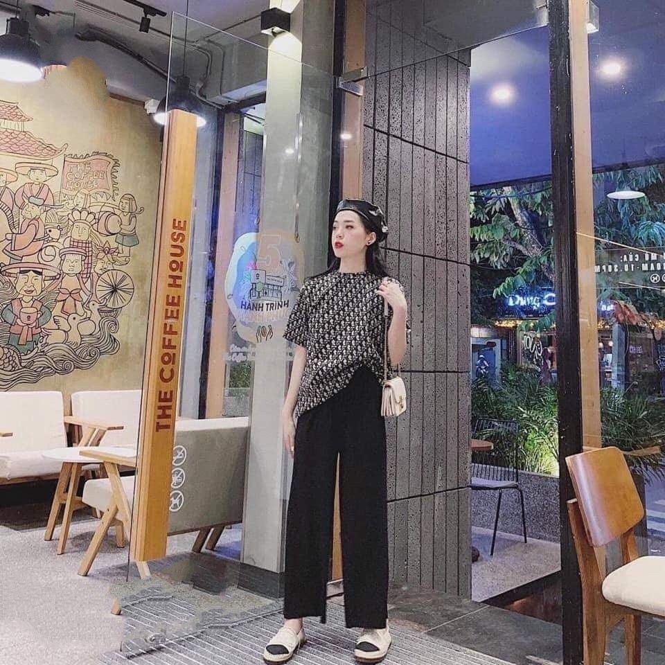 QUẦN CULLOTES ỐNG RỘNG TRƠN CHẤT LEN TĂM ĐEN TRẮNG XÁM BE HOT