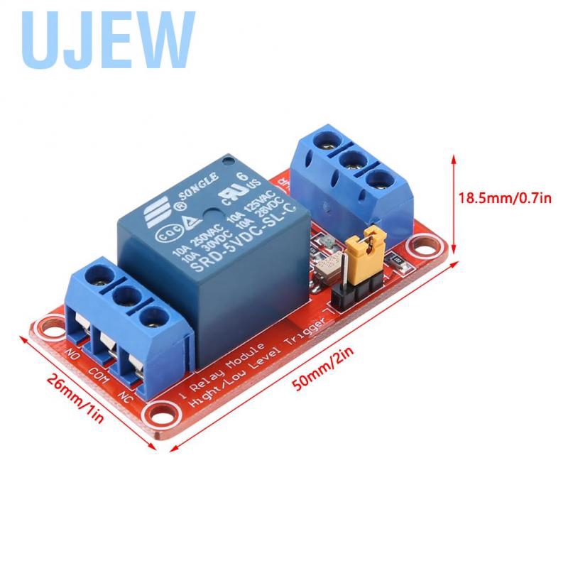 [Ready Stock] 1 Channel Optocoupler Relay Module Board High & Low Trigger 5V/12V/24V