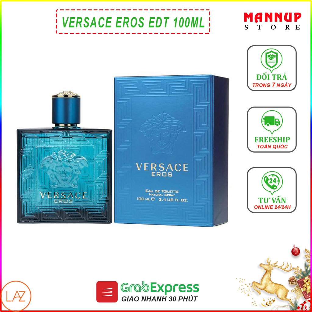 Nước Hoa Nam VER SACE EROS 100ml - Mùi Thơm Nam Tính Giữ Hương Lâu Đến 12h