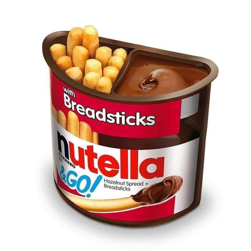 [ Hàng Mỹ] Bánh Que chấm Socola Hạt dẻ Nutella - Thùng 16 hộp