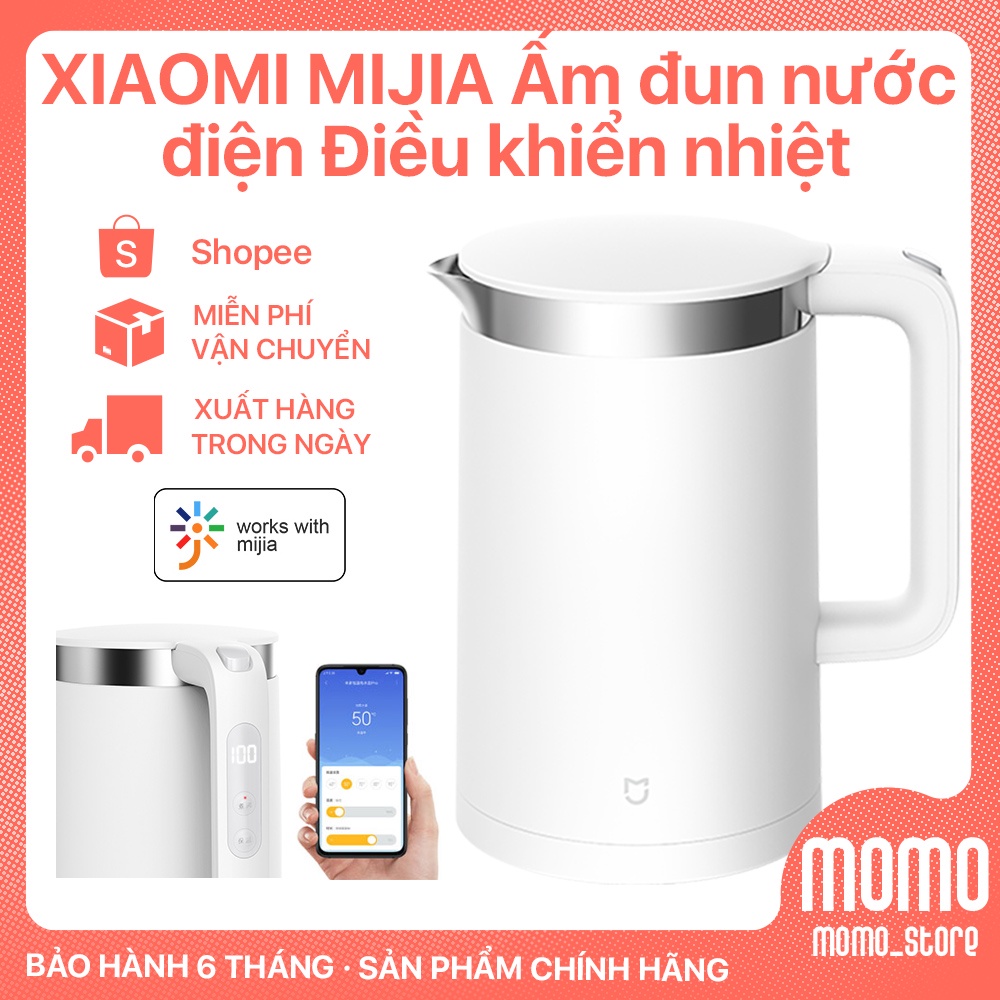 Ấm đun nước điện điều nhiệt  Xiaomi Mijia thông minh-Ấm đun nước điện điều nhiệt Pro Dung tích 1.5L