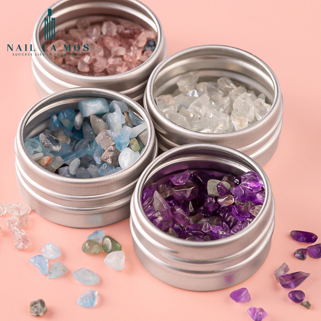 Đá sỏi trang trí móng - đá nails giả thạch anh phong cách Nhật Bản (lẻ hũ)