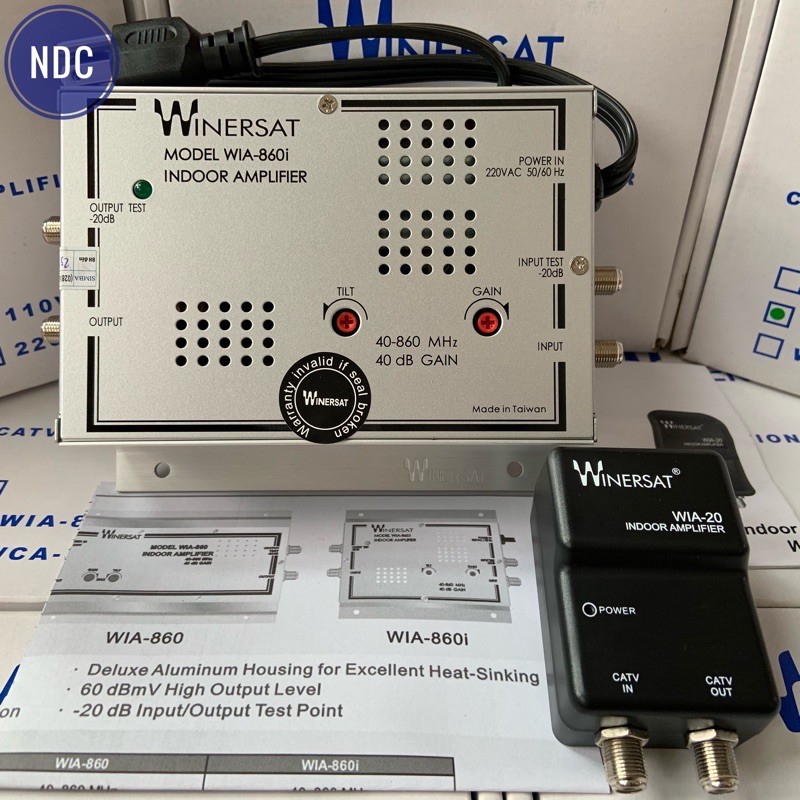 [Đài Loan] Khuếch Đại Truyền Hình Cáp Winersat WIA-860i (WIA-20)