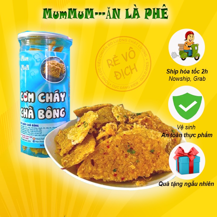 Cơm cháy chà bông 300g MumMum Food đồ ăn vặt Hà Nội chất lượng số 1