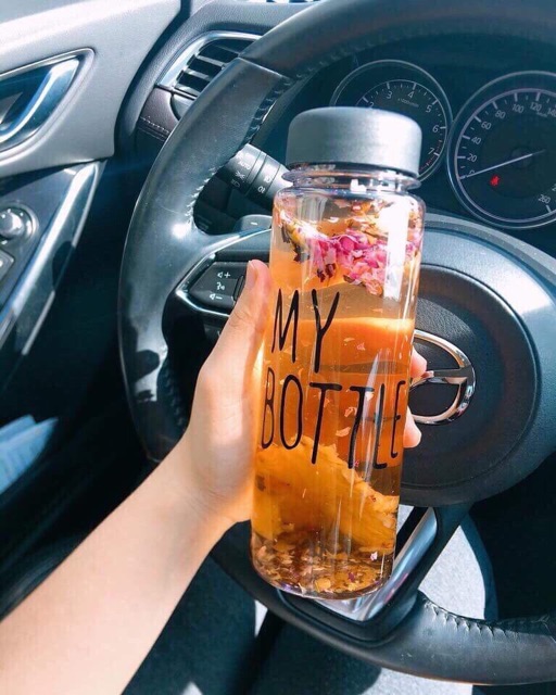 Bình DETOX My Bottle 500ml Thuỷ tinh kèm túi vải