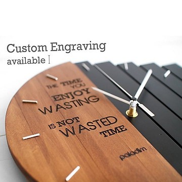 Đồng hồ bán Nguyệt - Decor Quán cà phê - nhà cửa -  quà tặng JONYDECOR .vn