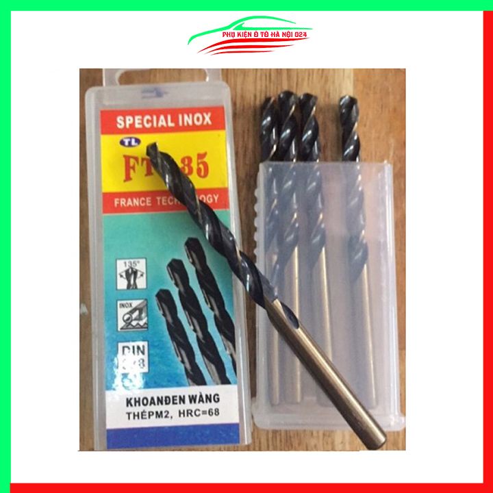 Mũi khoan inox pháp F135 Hoàng Nam đủ mũi 1-7.5mm