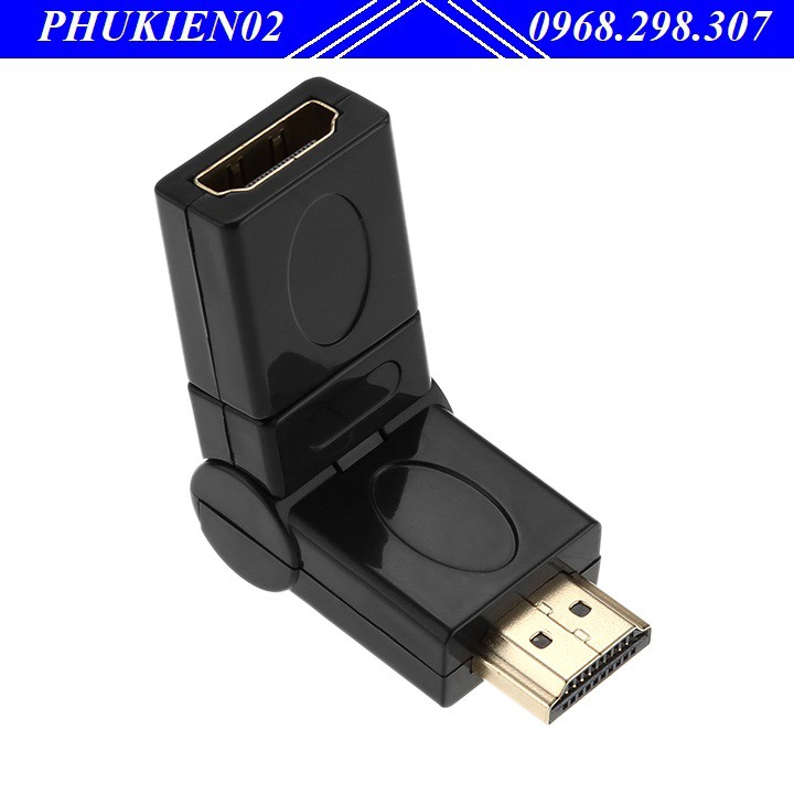 Đầu chuyển đổi tín hiệu kết nối HDMI to HDMI chữ L / Xoay 180 Hàng cao cấp