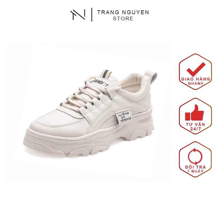 [HÀNG HOT] GIÀY SNEAKER ĐỘN ĐẾ NỮ 5P (G36)