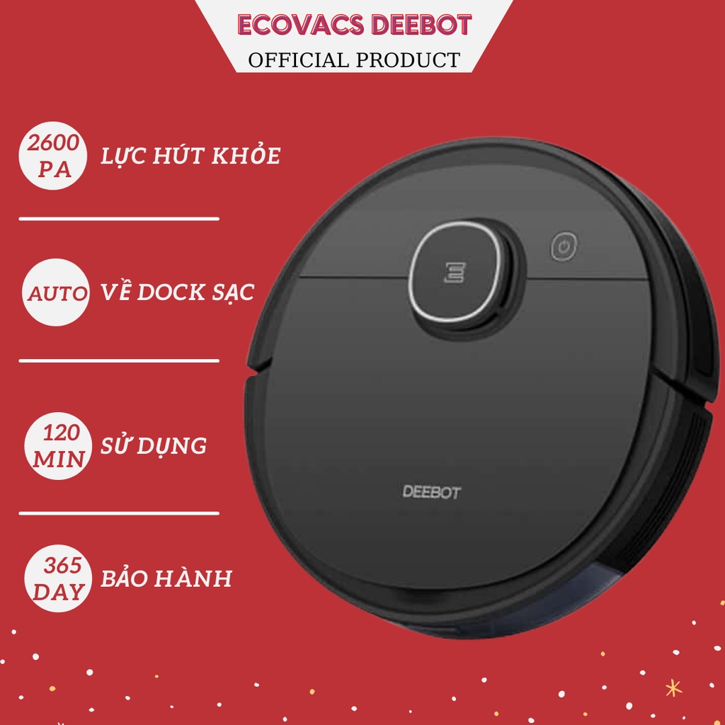 Robot Hút Bui Lau Nhà Thông Minh Ecovacs Deebot DJ65 Pro - Hàng chính hãng - Bảo Hành 12 Tháng