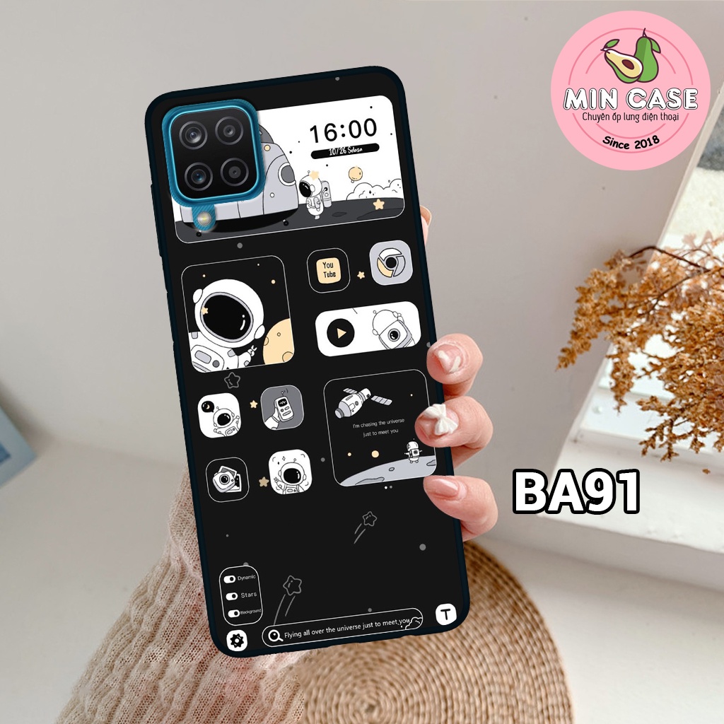 Ốp lưng SAMSUNG A12/ M12/ A22 4G/ A22 5G/ M22 - Ốp lưng Samsung in hình phi hành gia dễ thương