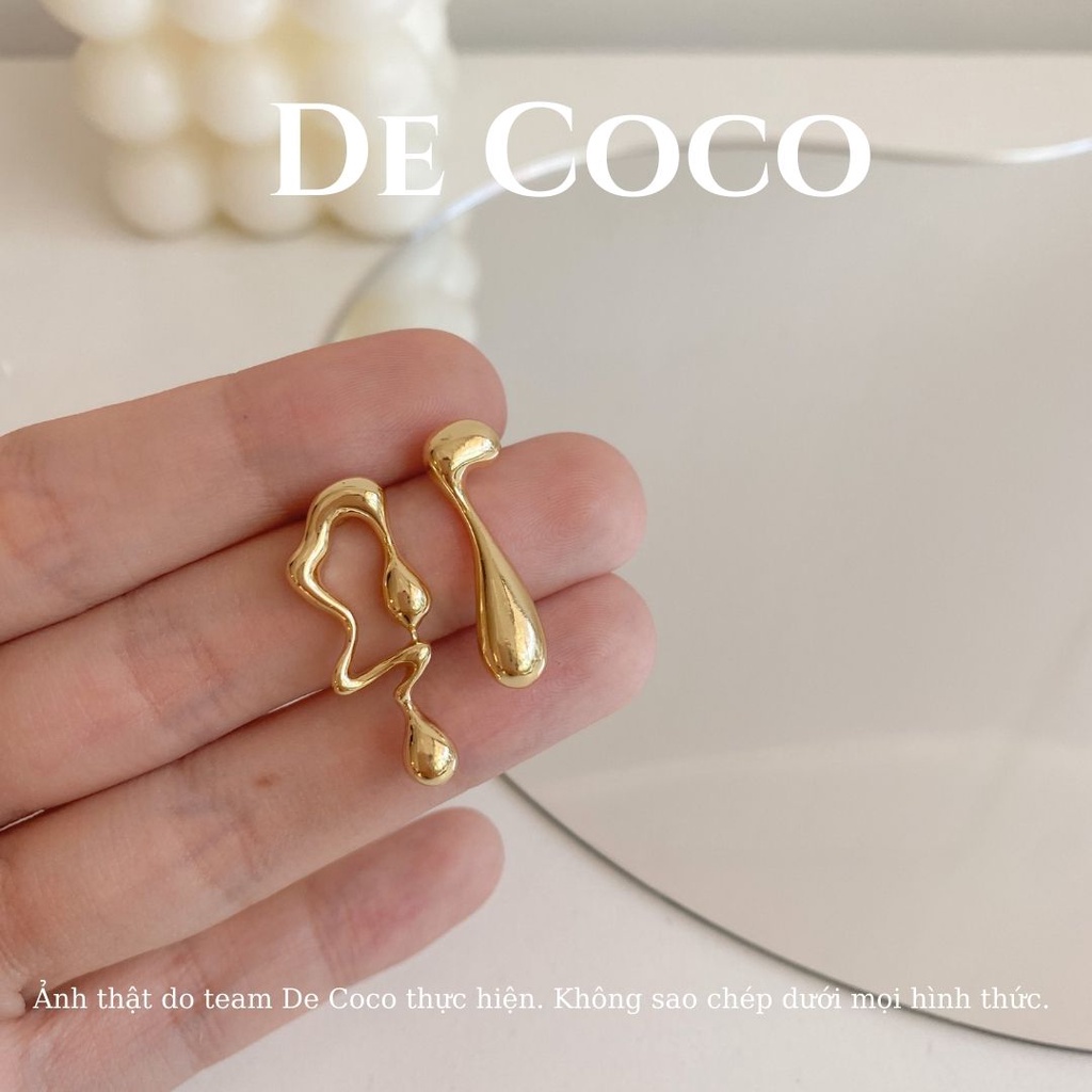 Khuyên tai bông tai hình trừu tượng De Coco