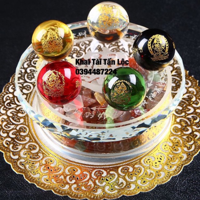 Đĩa bi ngũ hành Ngũ lộ Thần Tài trận mật tông Tây Tạng