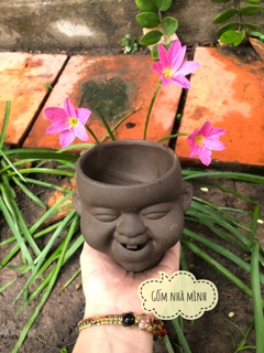 Chậu Tí sún đất nung nhí