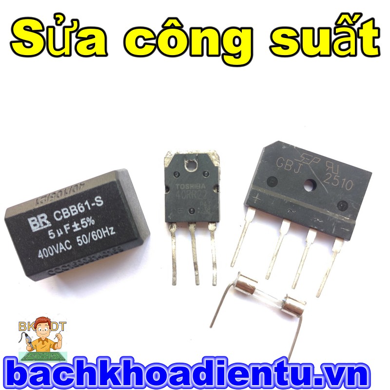 Combo linh kiện sửa công suất bếp từ với IGBT 40RR22