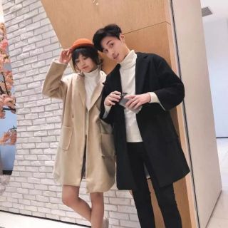 Áo khoác dạ dáng suông kiểu dáng Korea đẹp