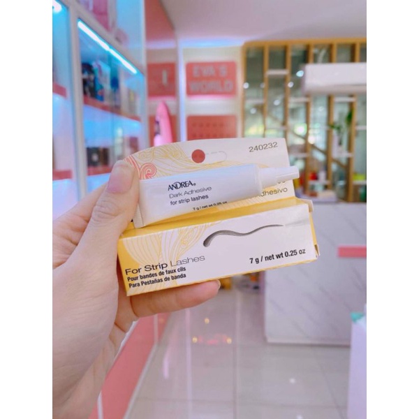 Keo dán mi giả Andrea Dark Adhesive siêu dính nhanh khô an toàn không kích ứng