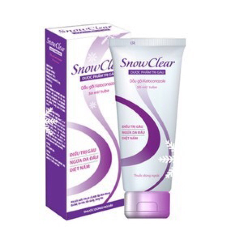 Dầu gội Snow Clear - Sạch gàu, diệt nấm da đầu 50ml