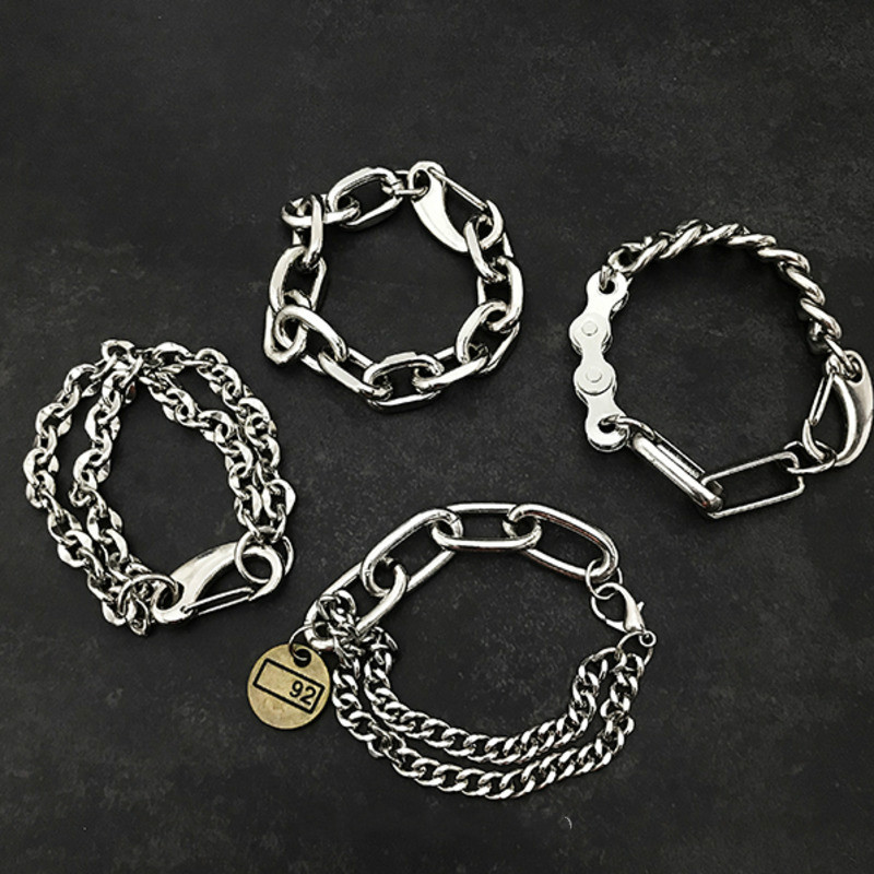 Vòng Tay Dây Xích Dày 19123 Thời Trang Hàn Quốc